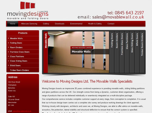 Moving Designs Limited Website